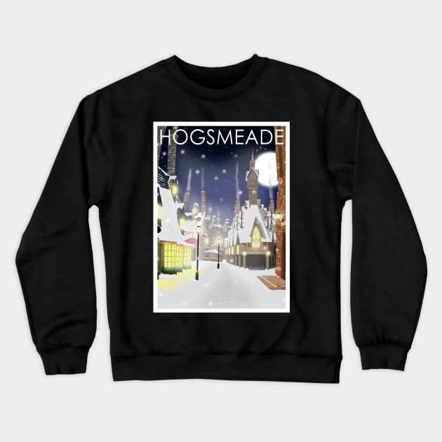 Hogsmeade at Night Crewneck Sweatshirt by Omega Art